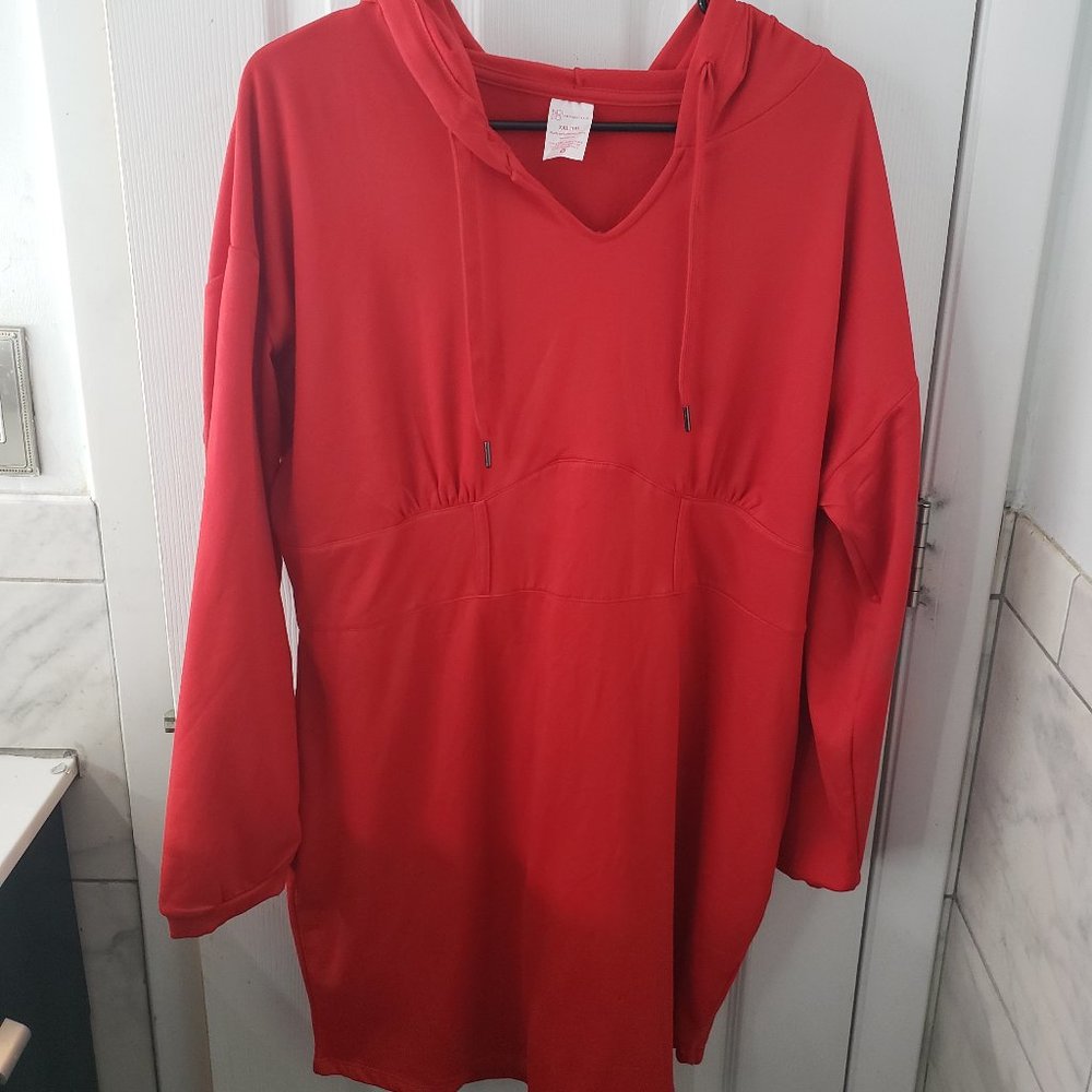 Plus size Hooded Top